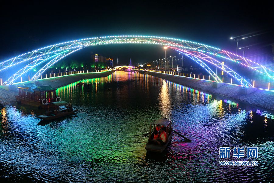 河南鹿邑:昔日臭水溝,今成景觀河 河南鹿邑:昔日臭水溝,今成景觀河